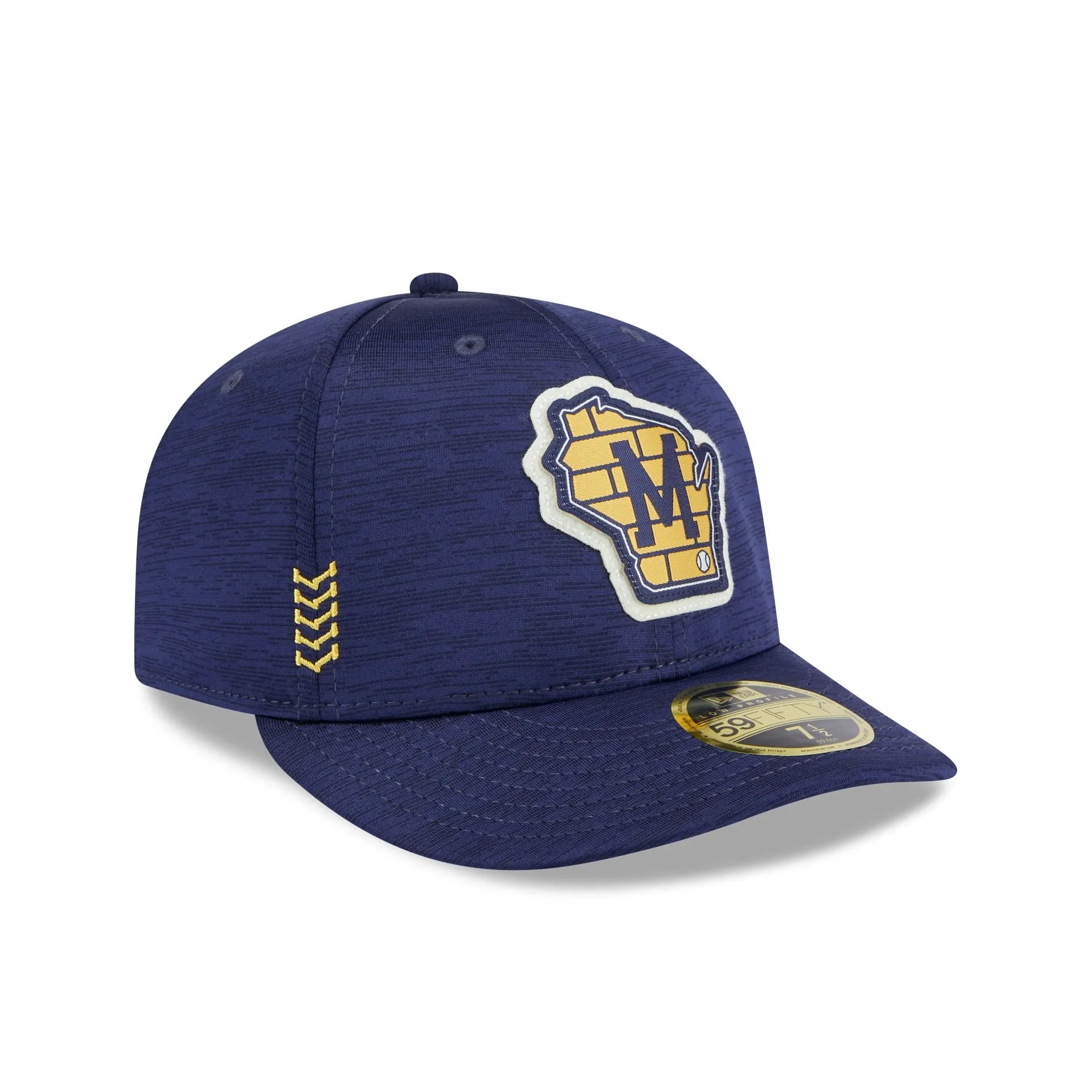 Milwaukee Brewers 2024 Clubhouse Low Profile 59FIFTY Fitted Hat sold by New Era product image thumbnail 3