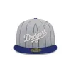 Los Angeles Dodgers Heather Pinstripe 59FIFTY Fitted Hat sold by New Era