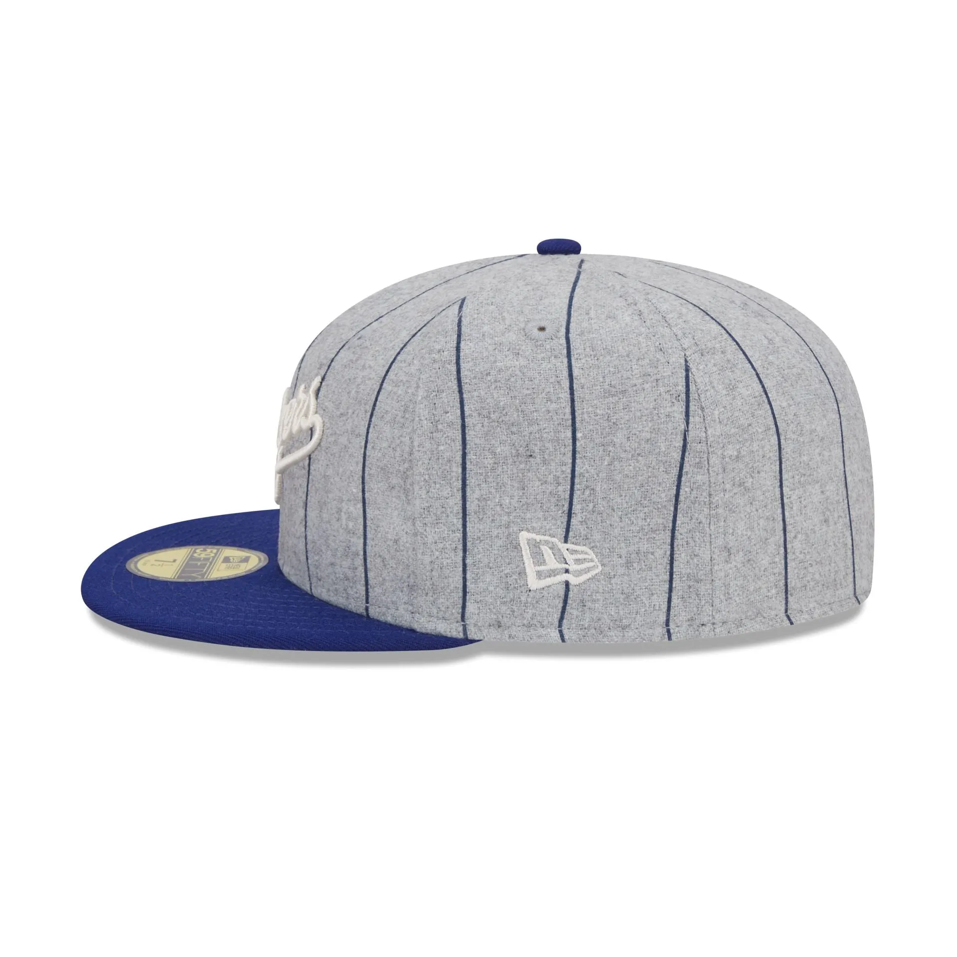 Los Angeles Dodgers Heather Pinstripe 59FIFTY Fitted Hat sold by New Era product image thumbnail 4