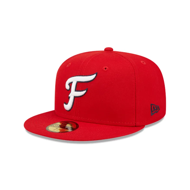 Fredericksburg Nationals Authentic Collection 59FIFTY Fitted Hat made by New Era