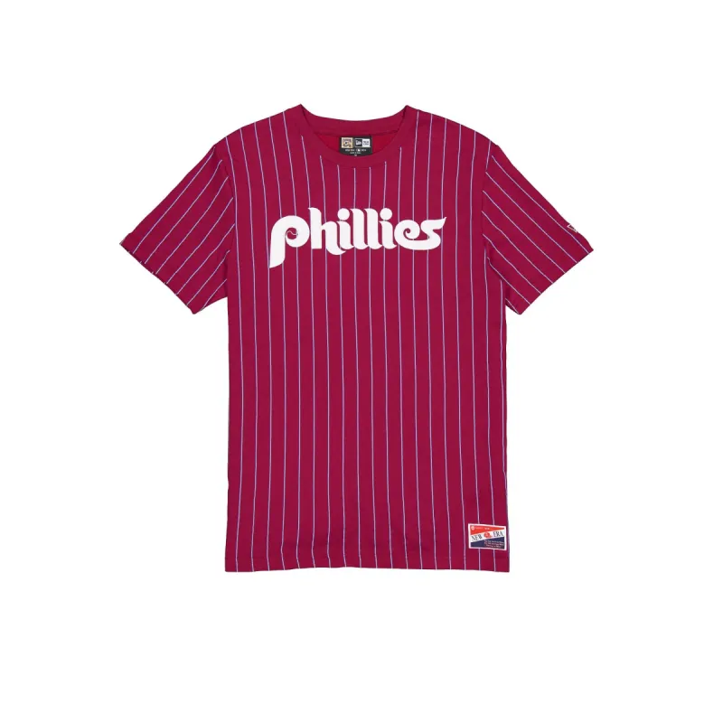 Philadelphia Phillies Throwback Pinstripe T-Shirt sold by New Era
