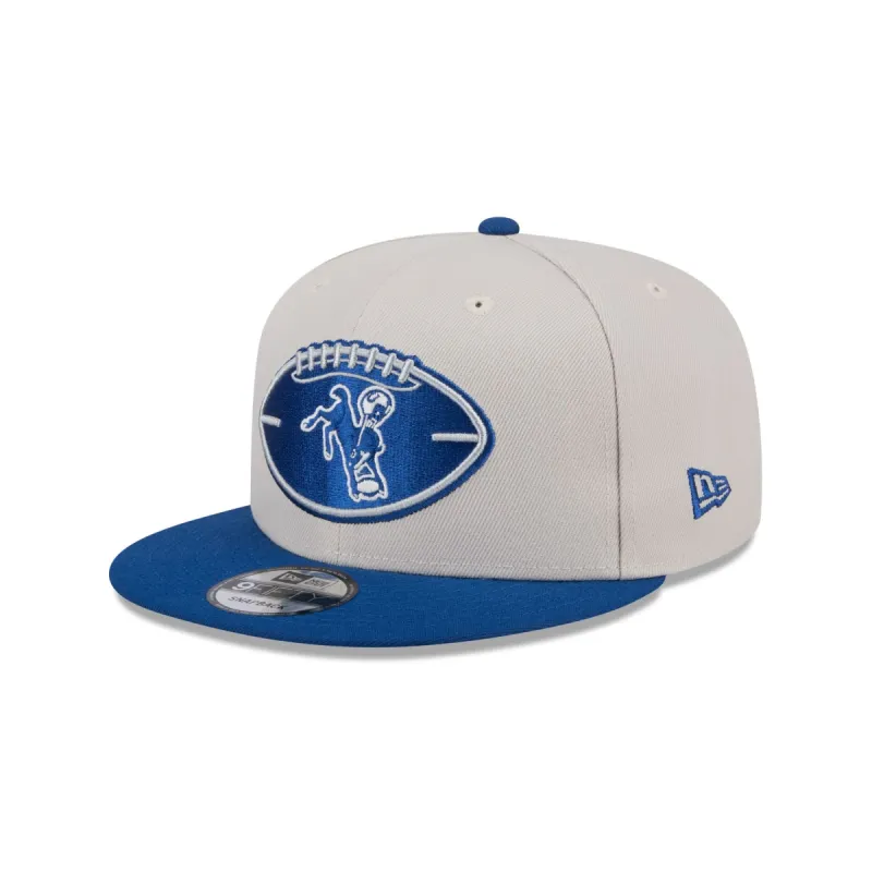Indianapolis Colts 2024 Historic Sideline 9FIFTY Snapback Hat sold by New Era