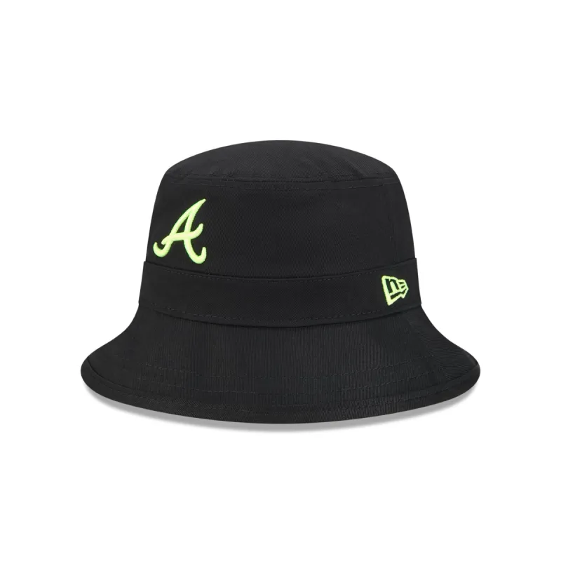 Atlanta Braves Hi Vis Doodle Bucket Hat sold by New Era
