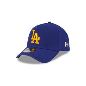 Los Angeles Dodgers Gold Logo 9FORTY A-Frame Snapback sold by New Era