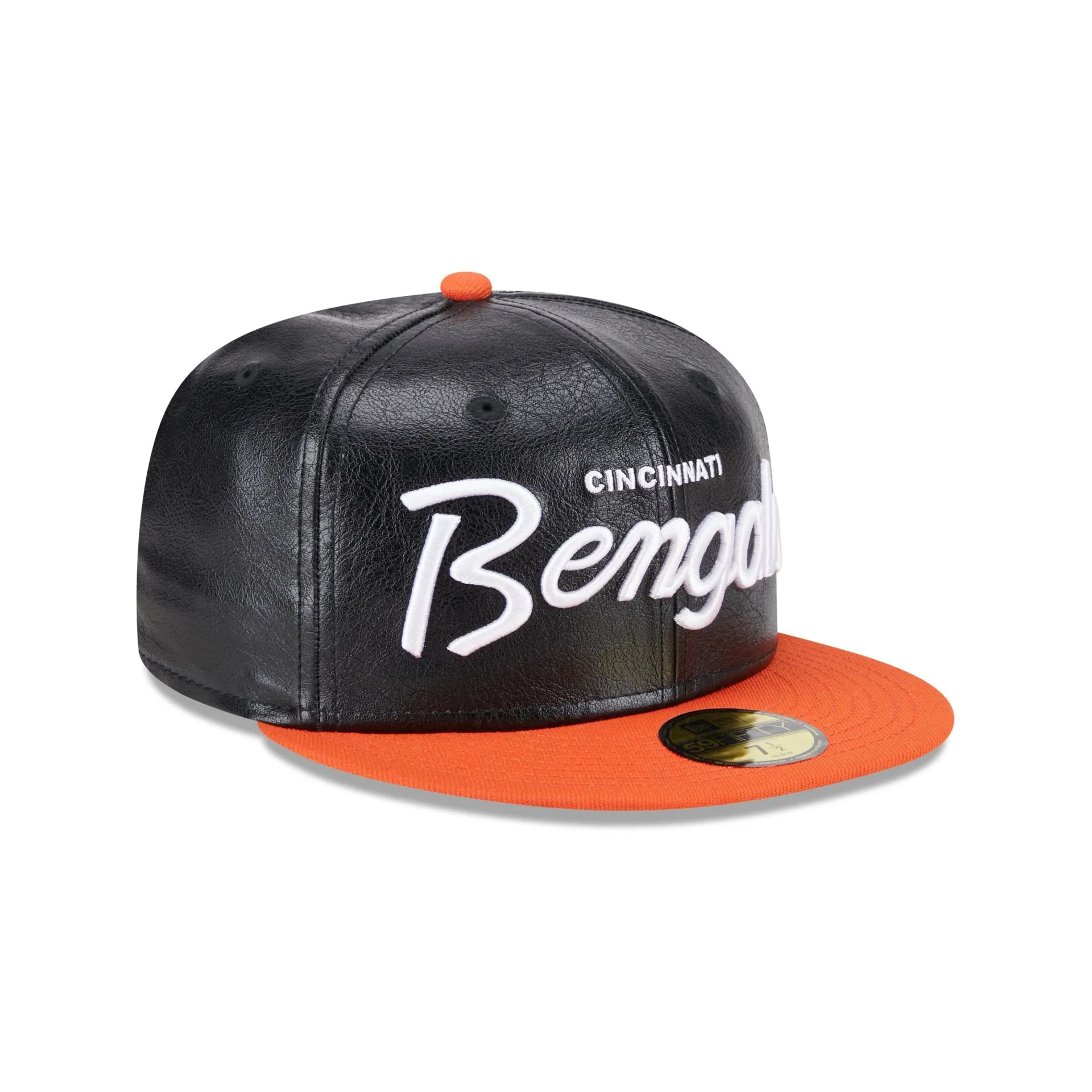 Cincinnati Bengals Faux Leather Crown 59FIFTY Fitted Hat sold by New Era product image thumbnail 3