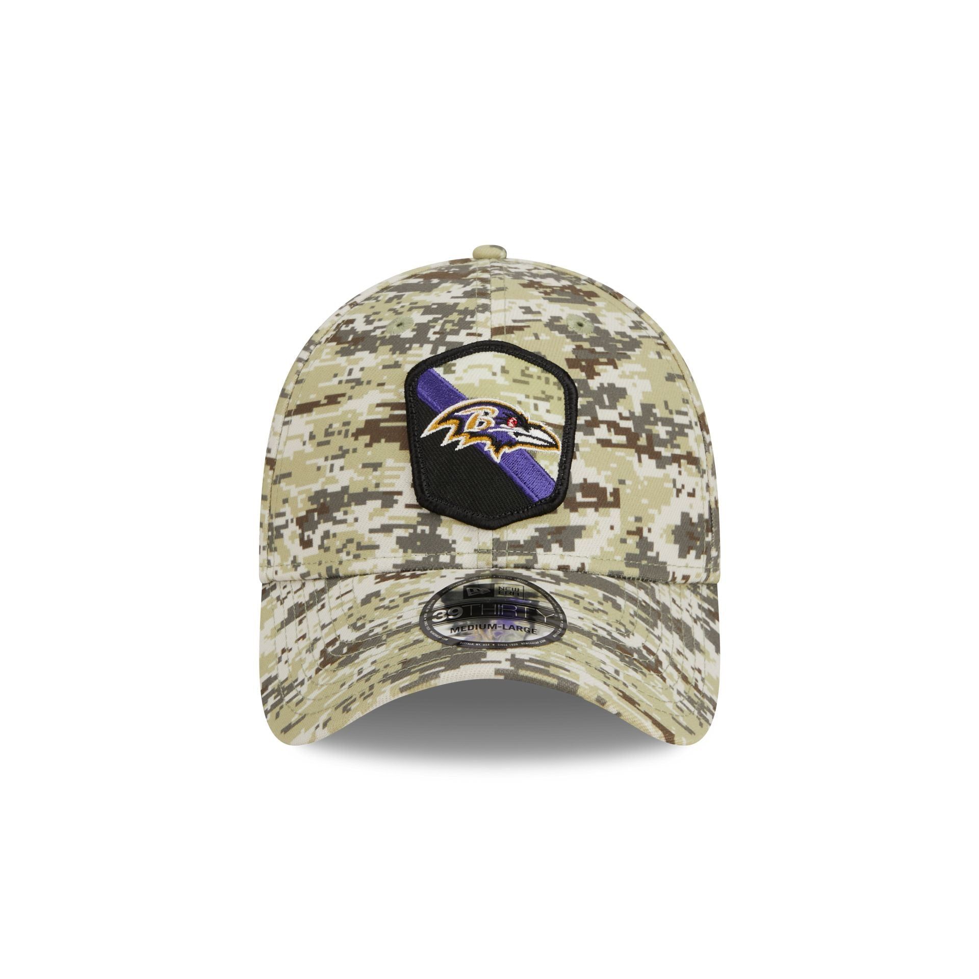 Baltimore Ravens 2023 Salute to Service Camo 39THIRTY Stretch Fit Hat sold by New Era product image thumbnail 2