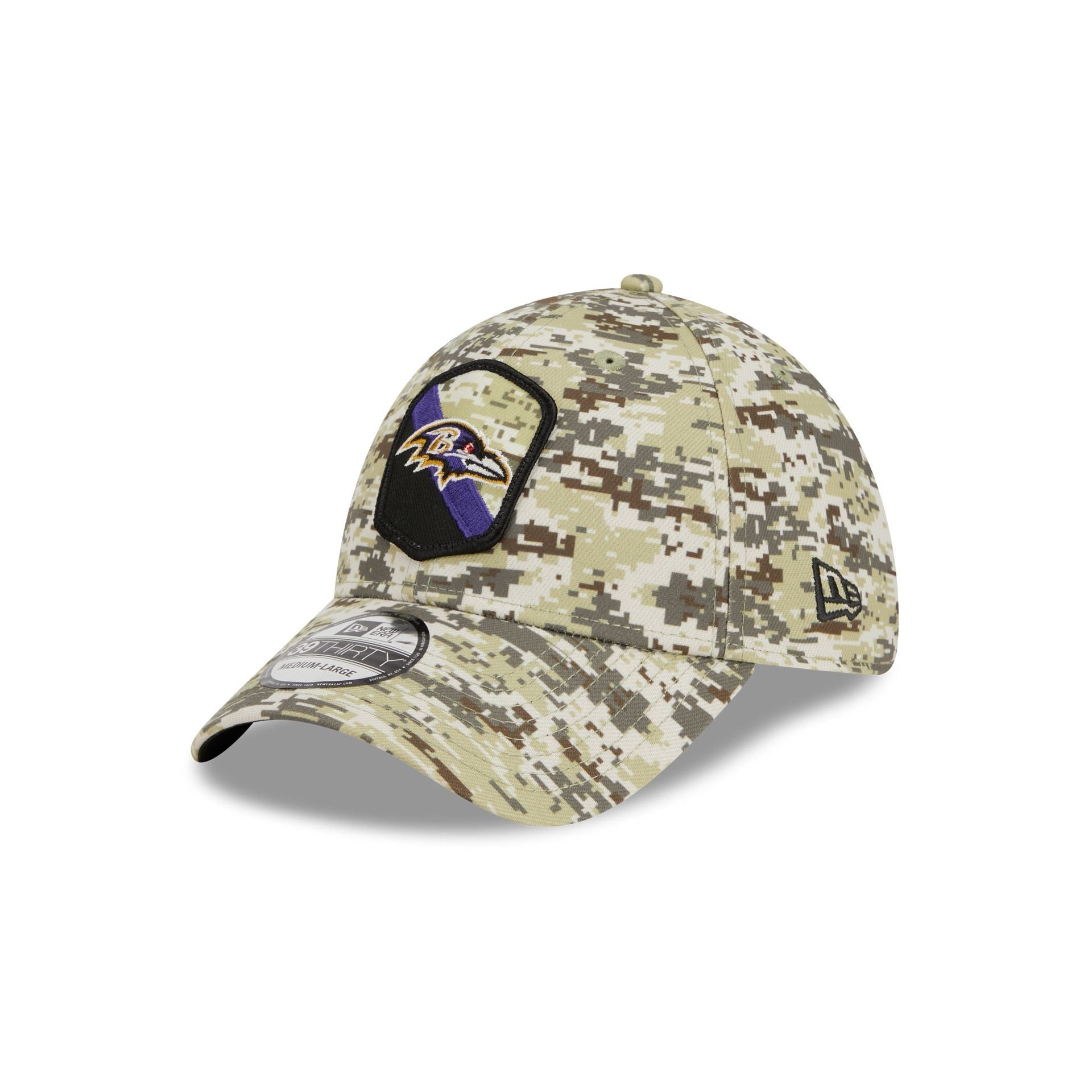 Baltimore Ravens 2023 Salute to Service Camo 39THIRTY Stretch Fit Hat sold by New Era product image thumbnail 3