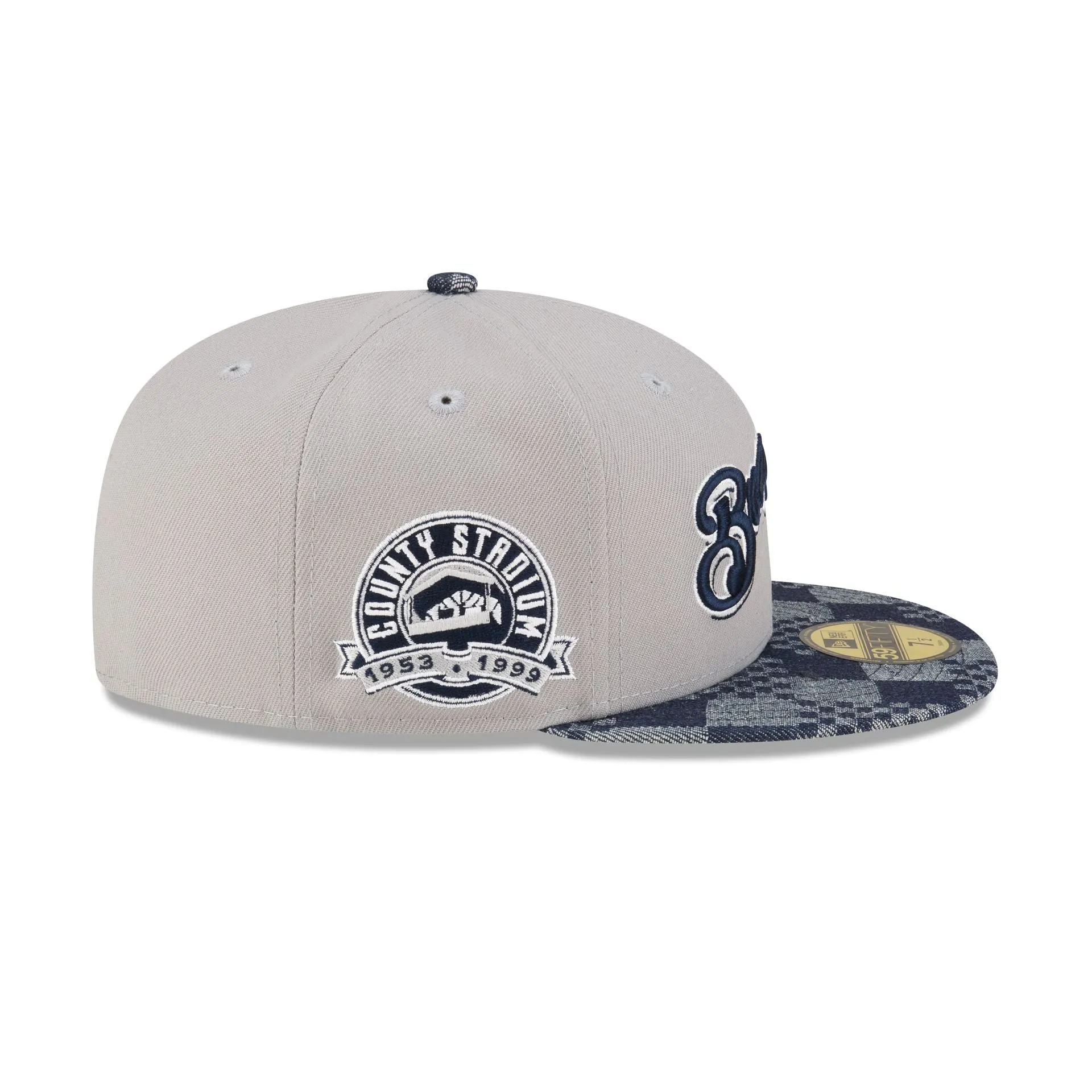 Milwaukee Brewers Pattern Denim 59FIFTY Fitted Hat sold by New Era product image thumbnail 4