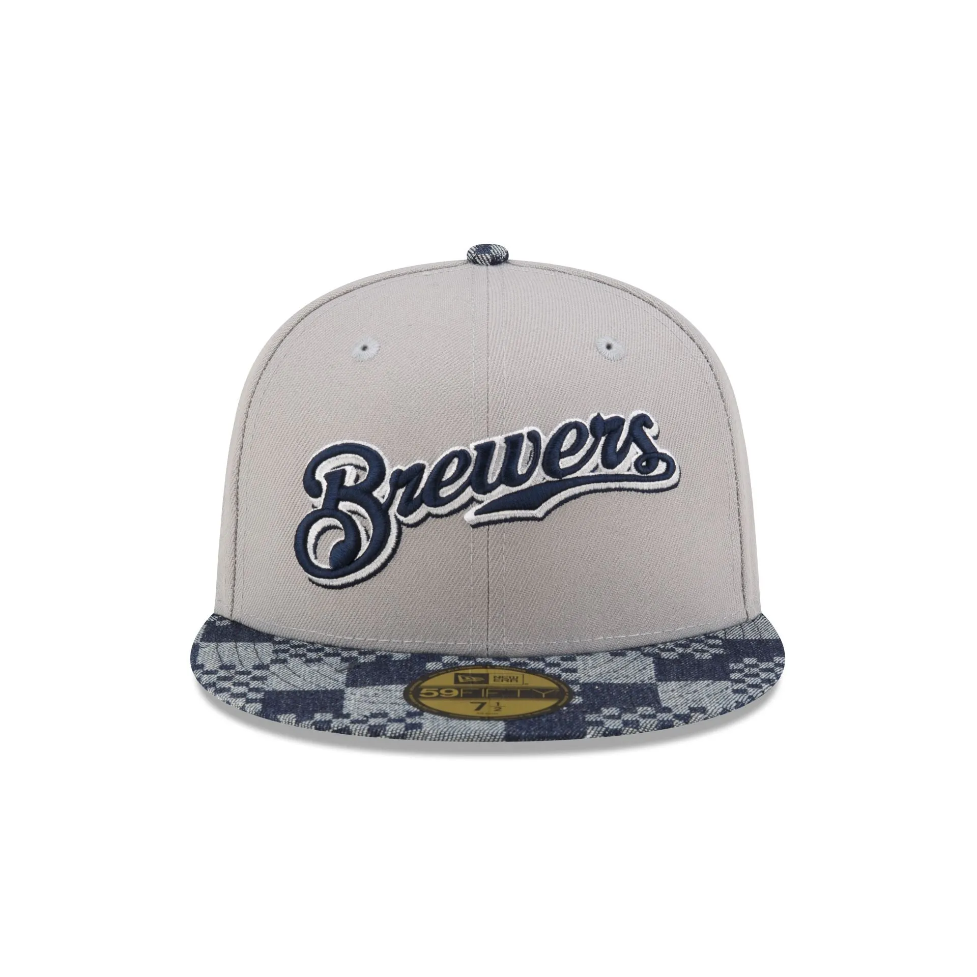 Milwaukee Brewers Pattern Denim 59FIFTY Fitted Hat sold by New Era product image thumbnail 2