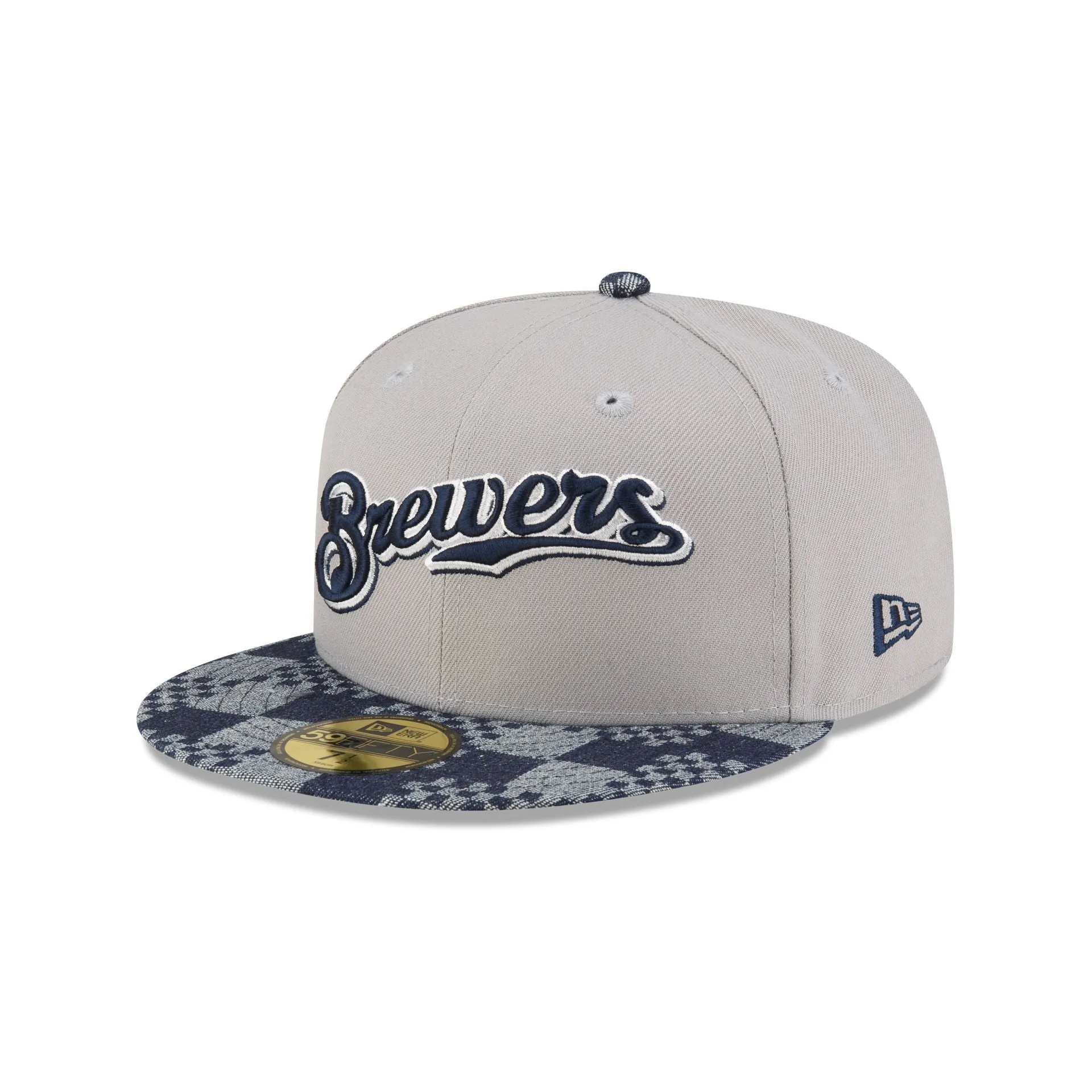 Milwaukee Brewers Pattern Denim 59FIFTY Fitted Hat sold by New Era product image thumbnail 3