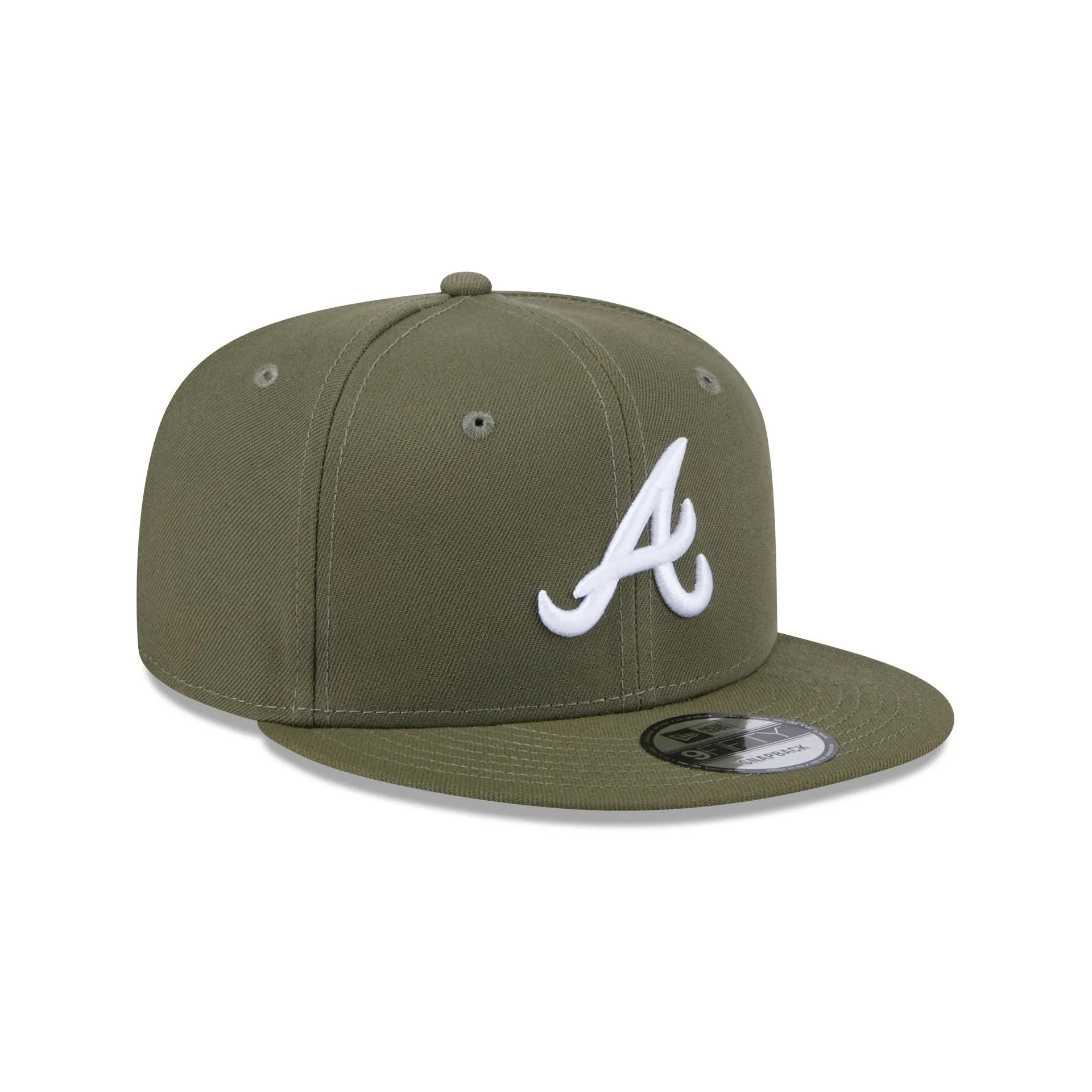 Atlanta Braves Olive 9FIFTY Snapback Hat sold by New Era product image thumbnail 3