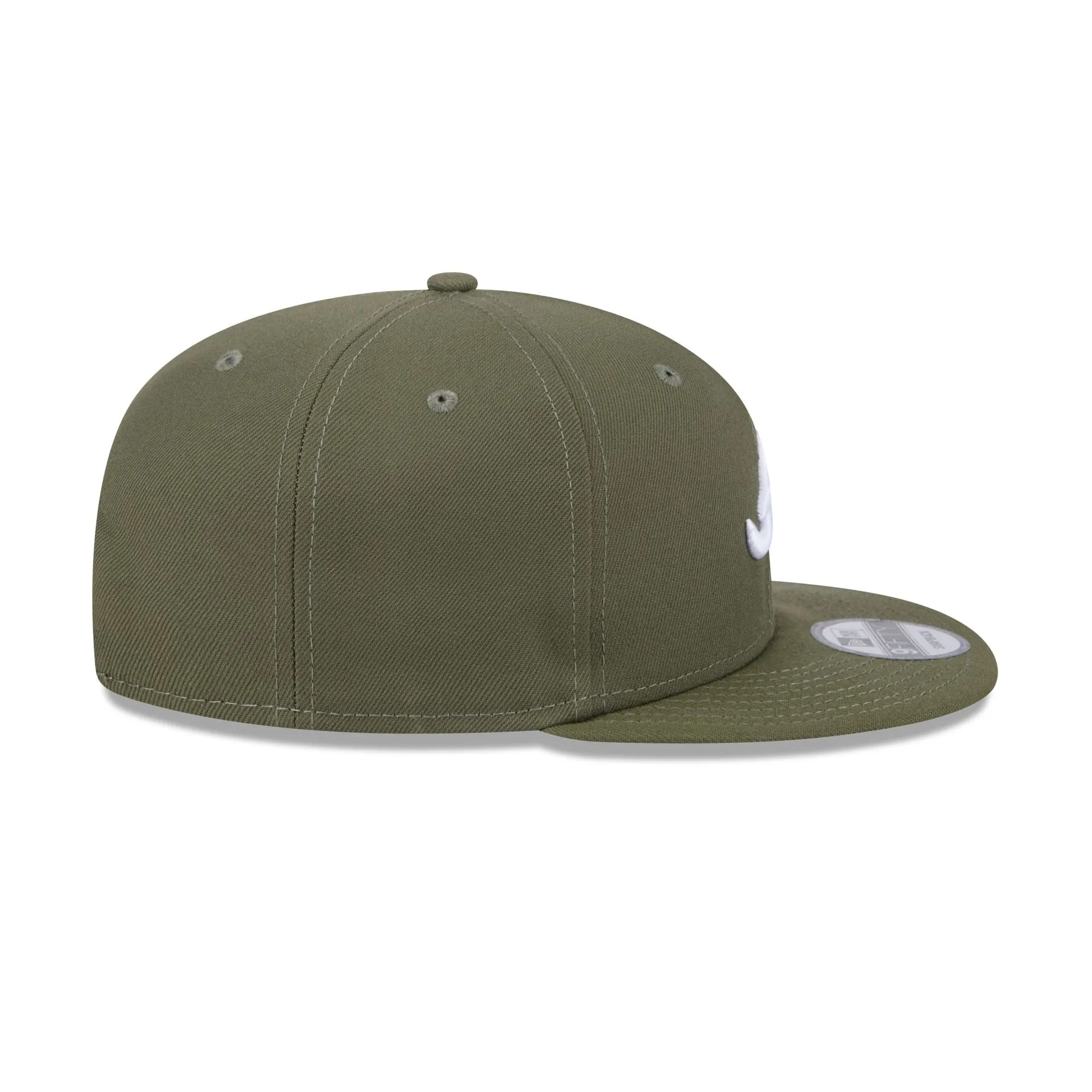 Atlanta Braves Olive 9FIFTY Snapback Hat sold by New Era product image thumbnail 5