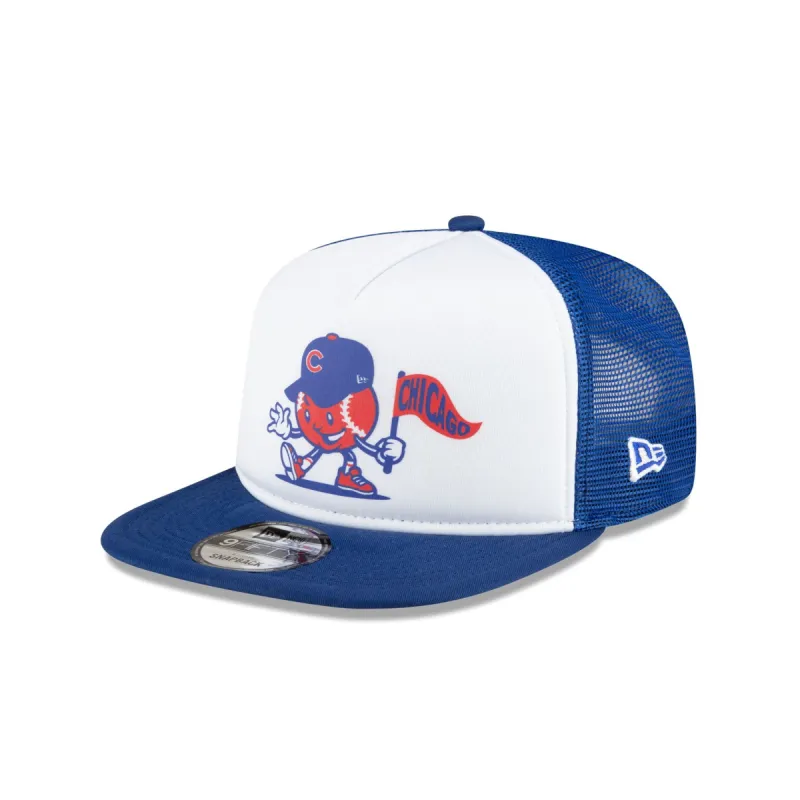 Chicago Cubs Court Sport 9FIFTY A-Frame Trucker Hat sold by New Era