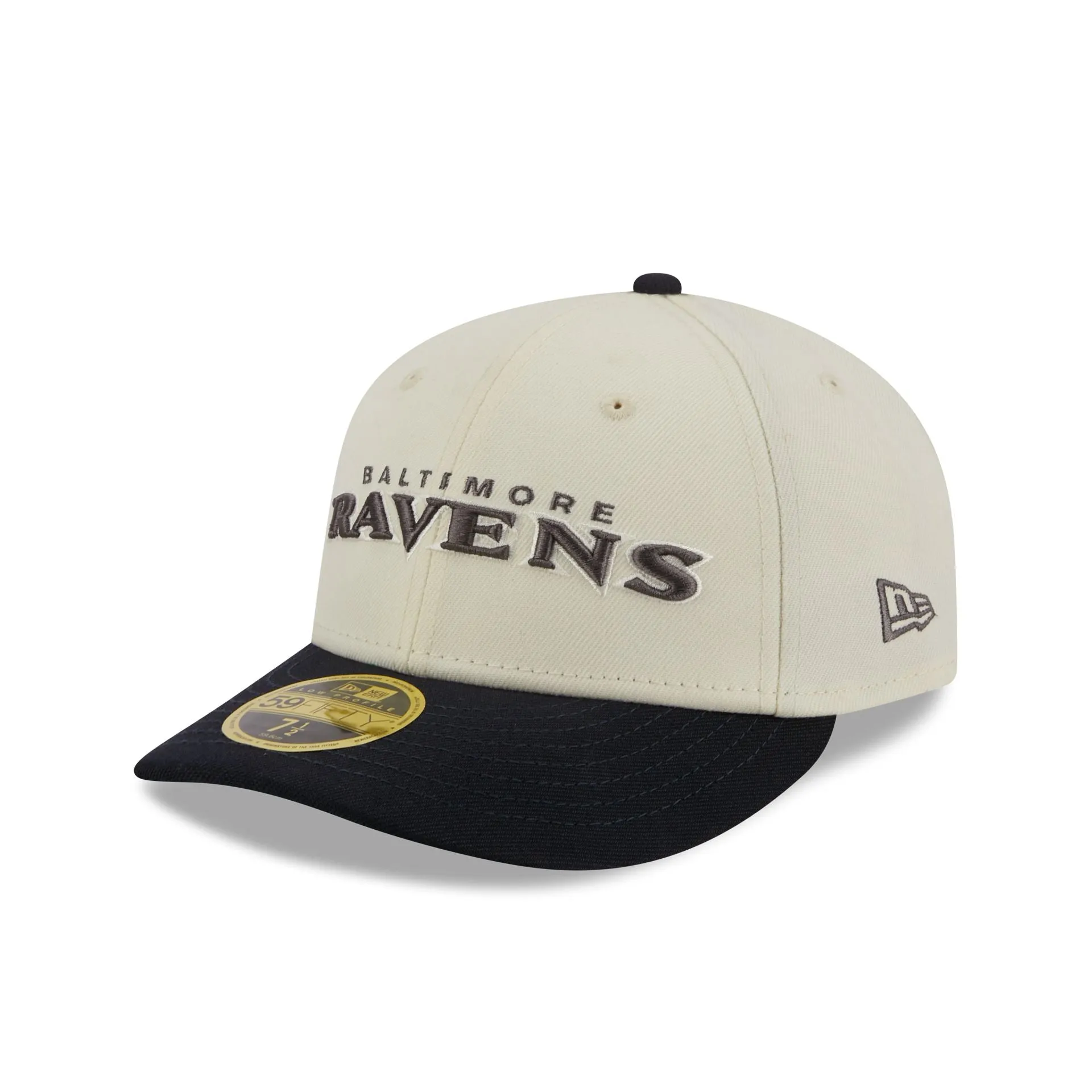 Baltimore Ravens Chrome Crown Low Profile 59FIFTY Fitted Hat sold by New Era