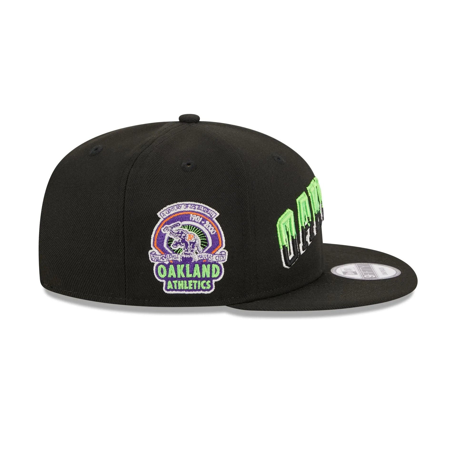 Oakland Athletics Slime Drip 9FIFTY Snapback Hat sold by New Era product image thumbnail 4
