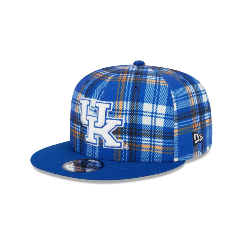 Kentucky Wildcats Plaid 9FIFTY Snapback Hat sold by New Era