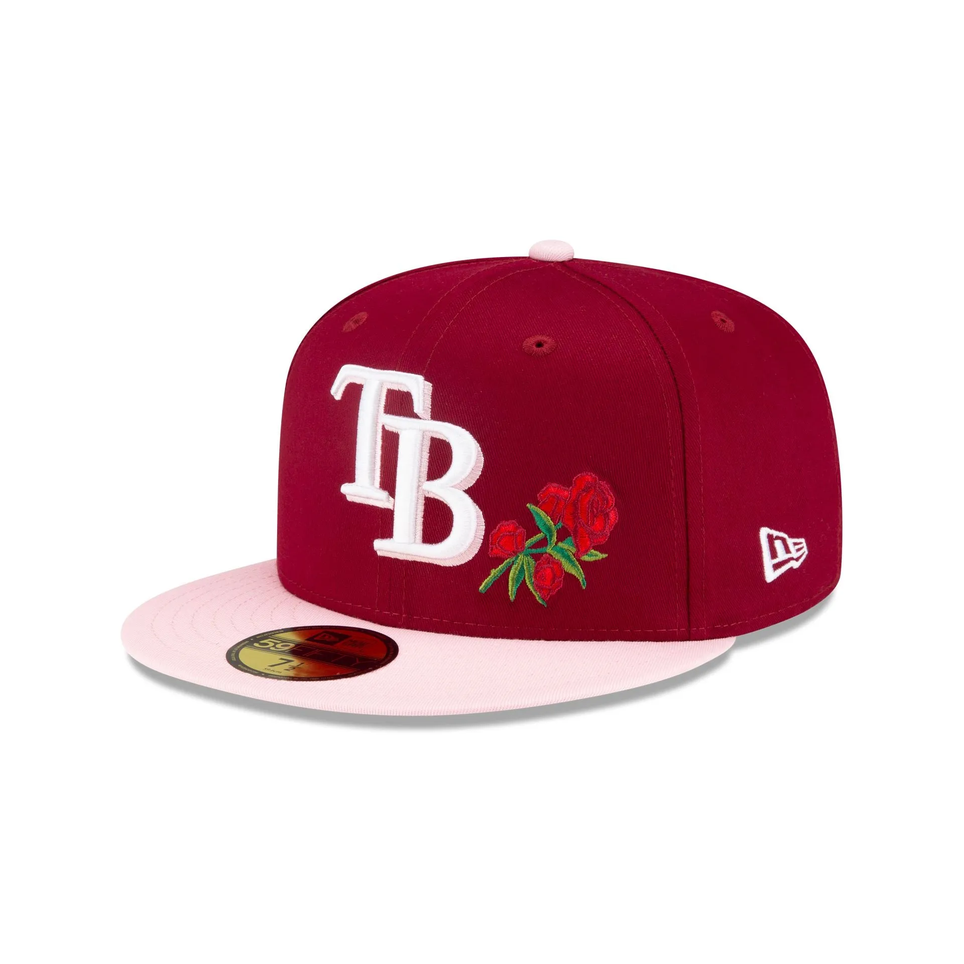 Just Caps Rose Flower Tampa Bay Rays 59FIFTY Fitted Hat sold by New Era