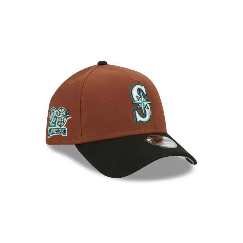 Seattle Mariners Harvest 9FORTY A-Frame Snapback Hat sold by New Era