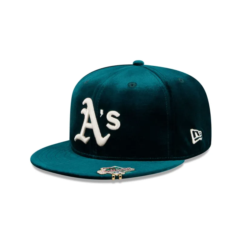 Oakland Athletics Velvet Visor Clip 59FIFTY Fitted Hat sold by New Era