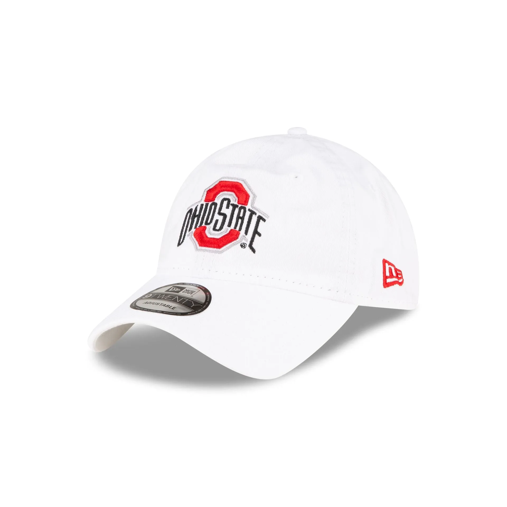 Ohio State Buckeyes White 9TWENTY Adjustable Hat sold by New Era