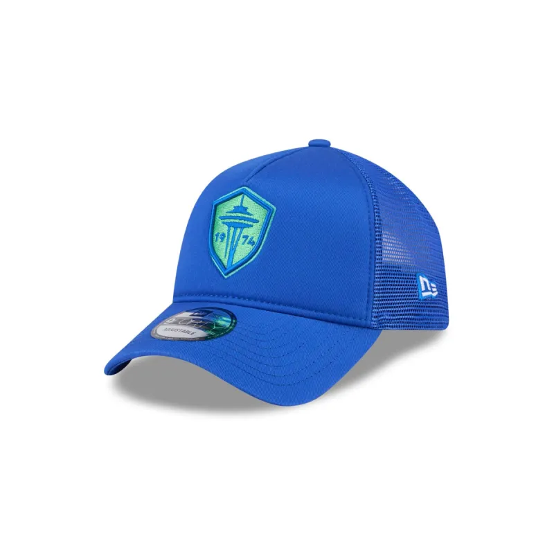Seattle Sounders Team 9FORTY A-Frame Snapback Hat sold by New Era