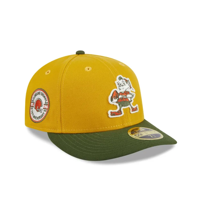 Cleveland Browns Cinnamon Sage Low Profile 59FIFTY Fitted Hat made by New Era