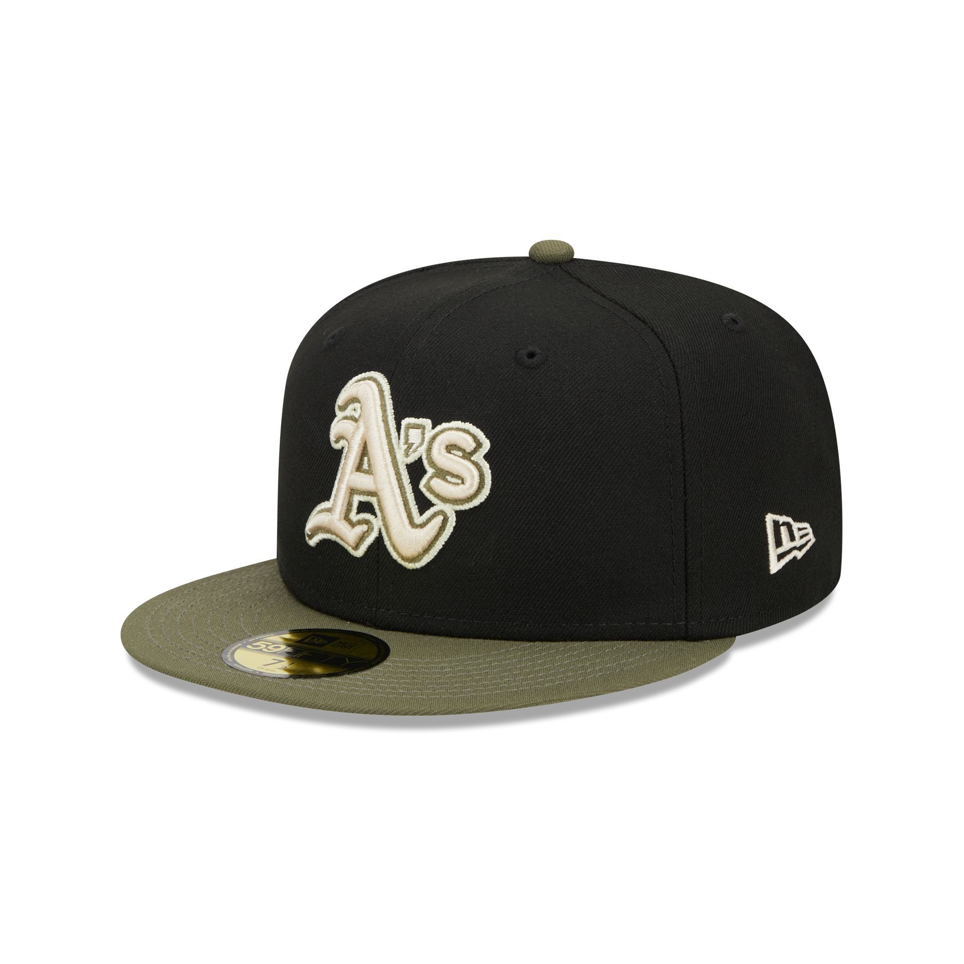 Oakland Athletics Khaki Green 59FIFTY Fitted Hat sold by New Era