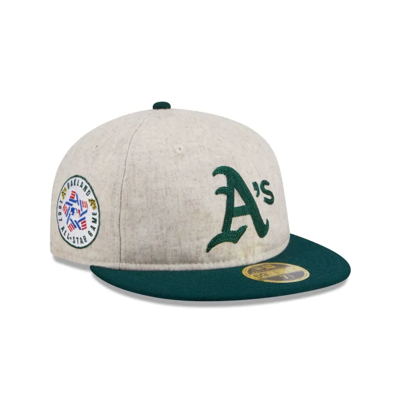 Oakland Athletics Melton Wool Retro Crown 59FIFTY Fitted Hat sold by New Era