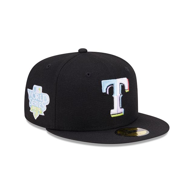 Texas Rangers Color Pack Black 59FIFTY Fitted Hat sold by New Era