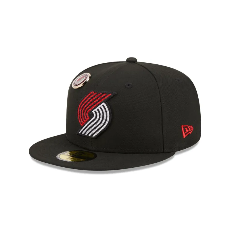 Portland Trail Blazers Sport Night 59FIFTY Fitted Hat sold by New Era