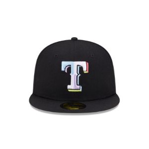 Texas Rangers Color Pack Black 59FIFTY Fitted Hat sold by New Era