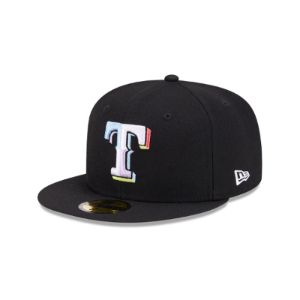 Texas Rangers Color Pack Black 59FIFTY Fitted Hat sold by New Era