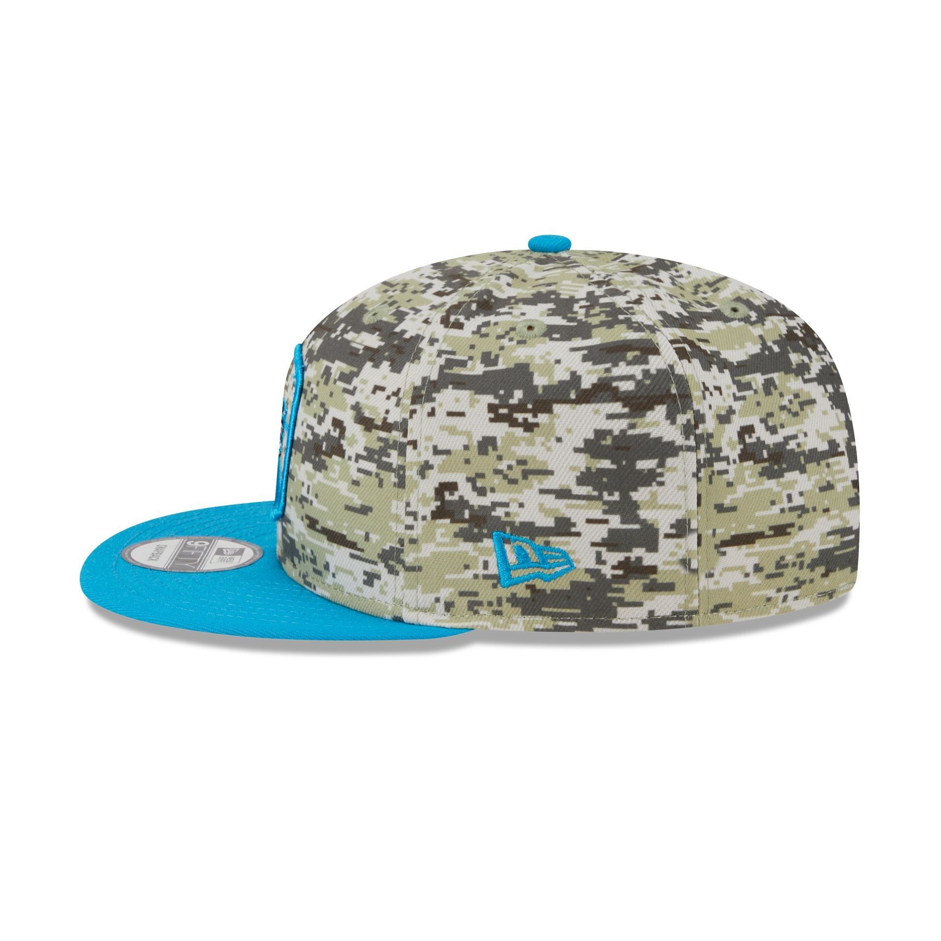 Carolina Panthers 2023 Salute to Service Camo 9FIFTY Snapback Hat sold by New Era product image thumbnail 5