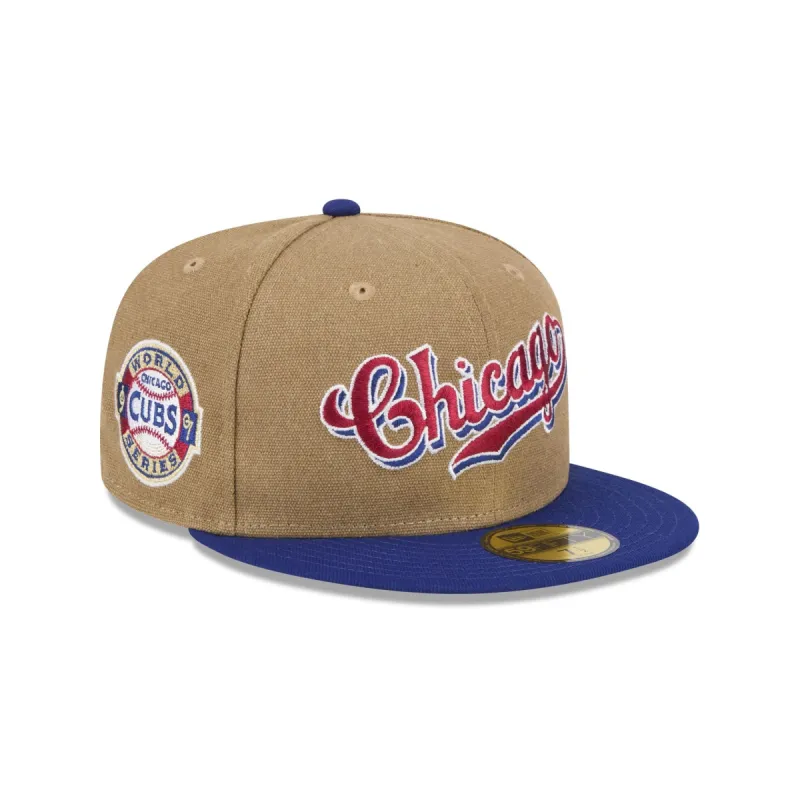 Chicago Cubs Canvas Crown 59FIFTY Fitted Hat sold by New Era