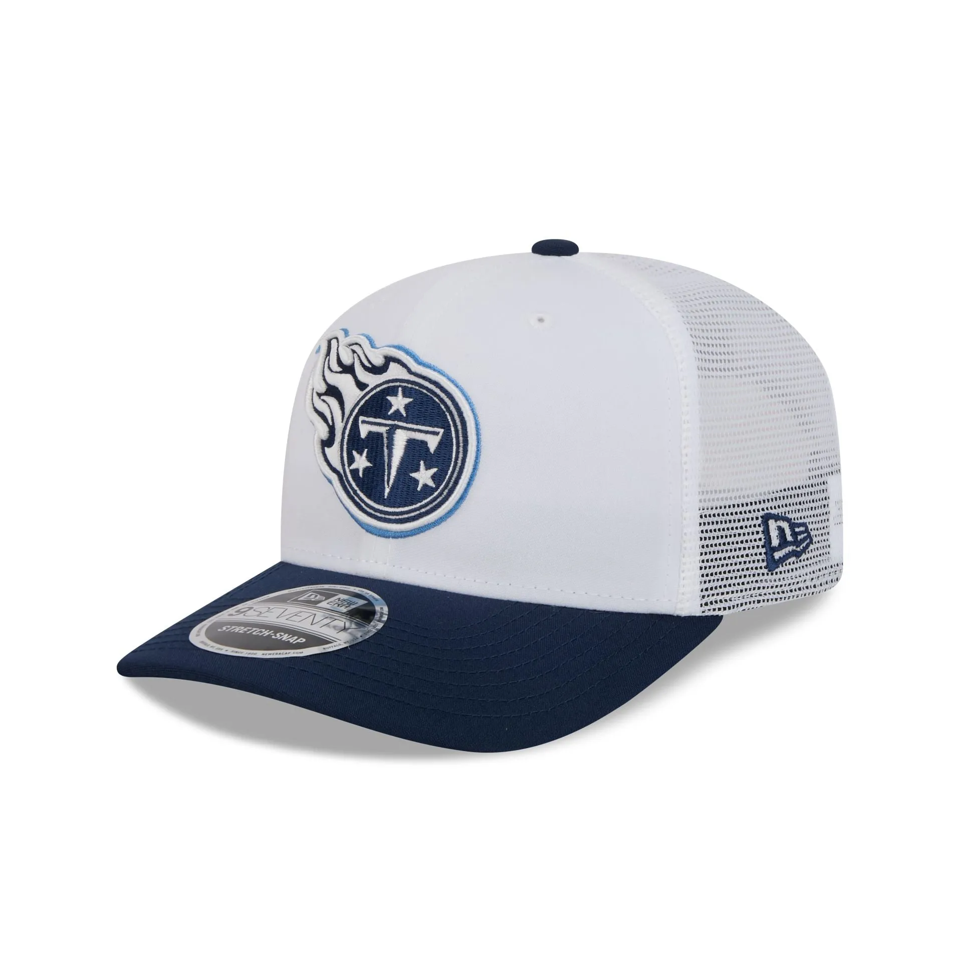 Tennessee Titans 2024 Training 9SEVENTY Trucker Hat sold by New Era