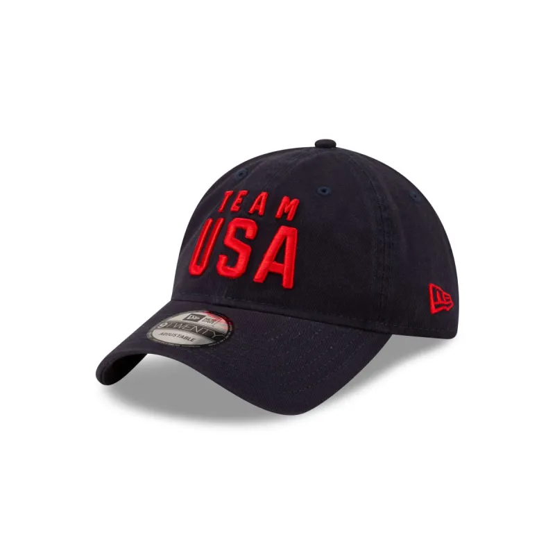 Team USA Navy 9TWENTY Adjustable Hat sold by New Era