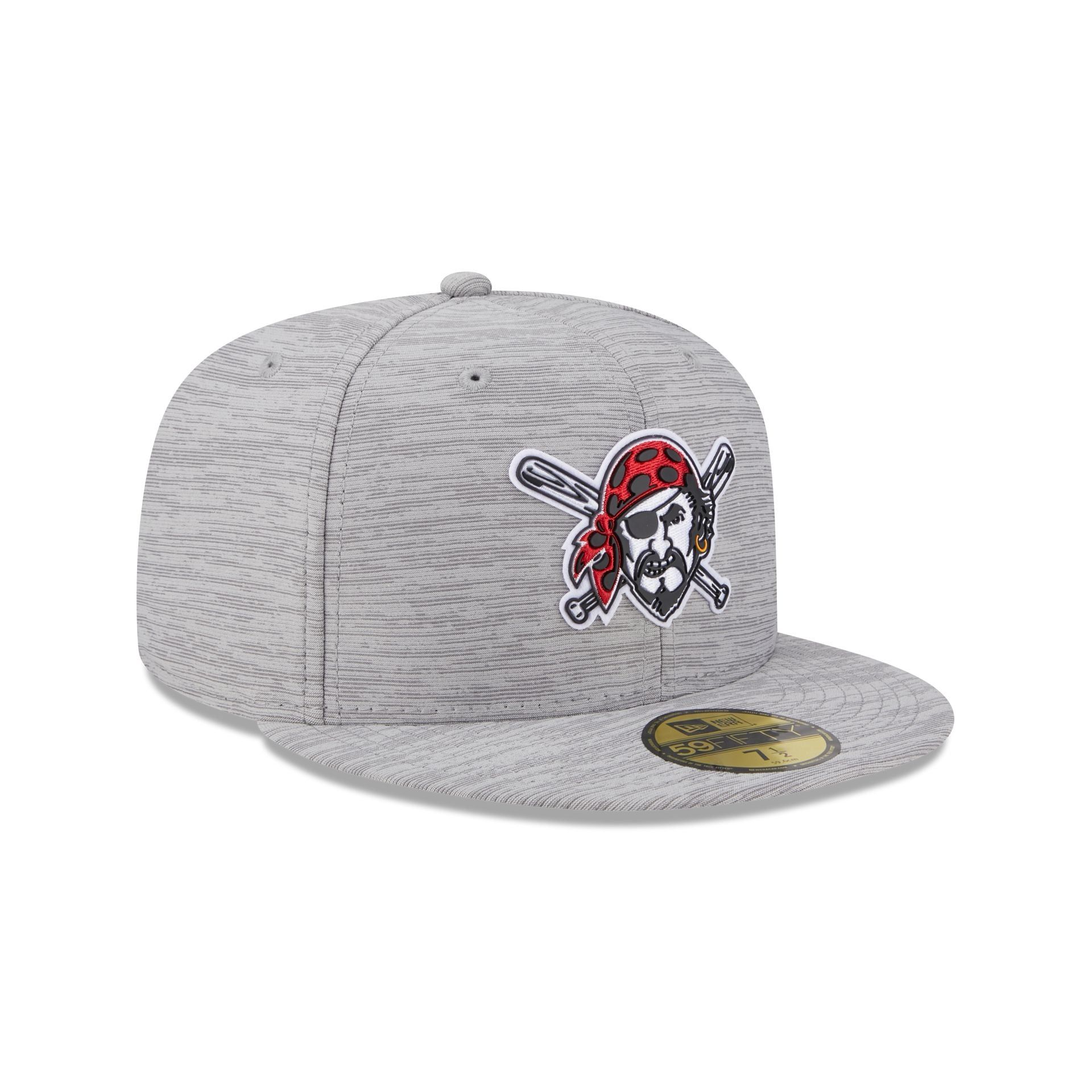 Pittsburgh Pirates 2023 Clubhouse Gray 59FIFTY Fitted Hat sold by New Era product image thumbnail 3