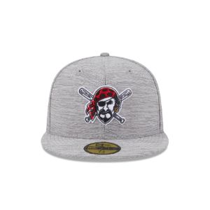 Pittsburgh Pirates 2023 Clubhouse Gray 59FIFTY Fitted Hat sold by New Era