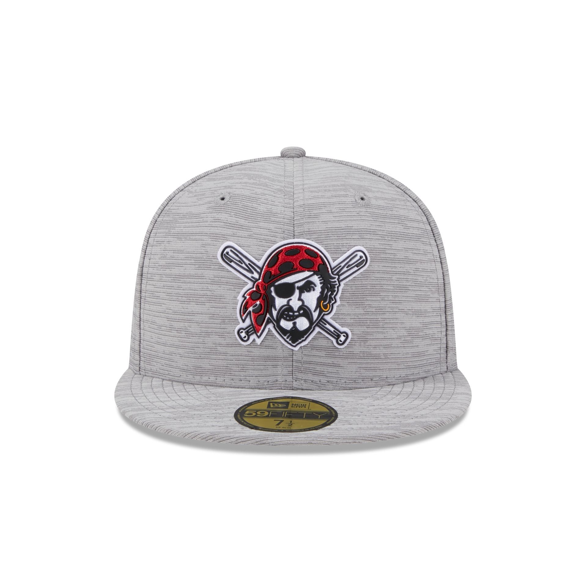 Pittsburgh Pirates 2023 Clubhouse Gray 59FIFTY Fitted Hat sold by New Era product image thumbnail 2