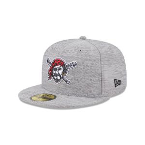 Pittsburgh Pirates 2023 Clubhouse Gray 59FIFTY Fitted Hat sold by New Era