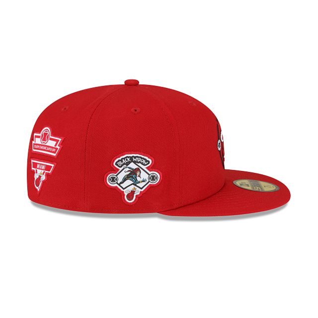 Marvel X Miami Heat Red 59FIFTY Fitted Hat sold by New Era product image thumbnail 5