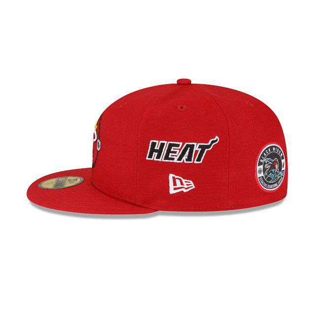 Marvel X Miami Heat Red 59FIFTY Fitted Hat sold by New Era product image thumbnail 4