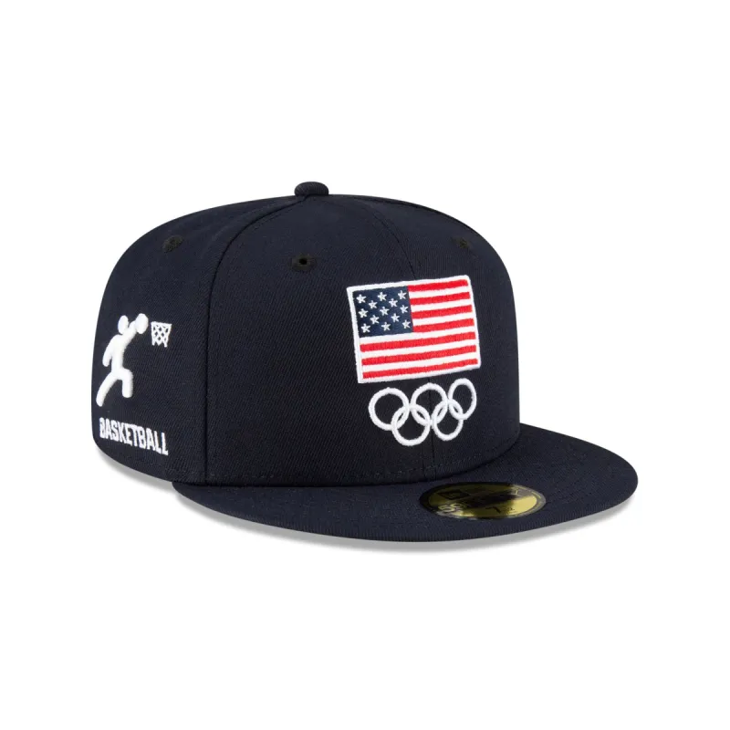 Team USA Basketball Navy 59FIFTY Fitted Hat sold by New Era