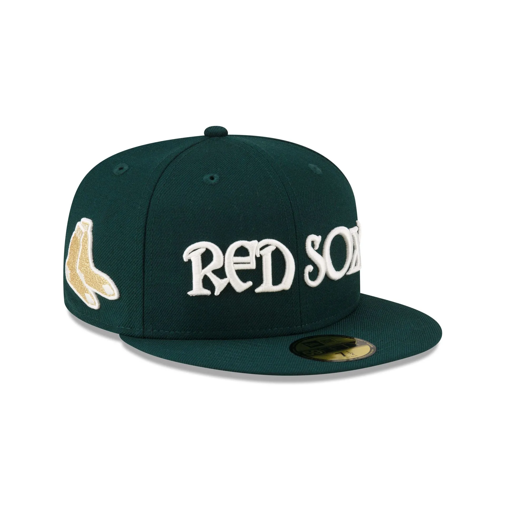 Just Caps Dark Green Wool Boston Red Sox 59FIFTY Fitted Hat sold by New Era