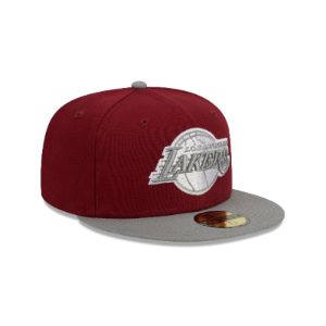 Los Angeles Lakers Color Pack Red 59FIFTY Fitted Hat sold by New Era