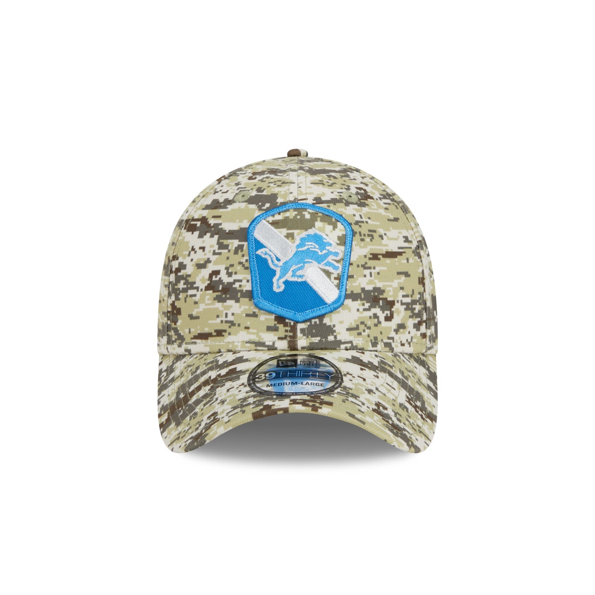 Detroit Lions 2023 Salute to Service Camo 39THIRTY Stretch Fit Hat sold by New Era product image thumbnail 2