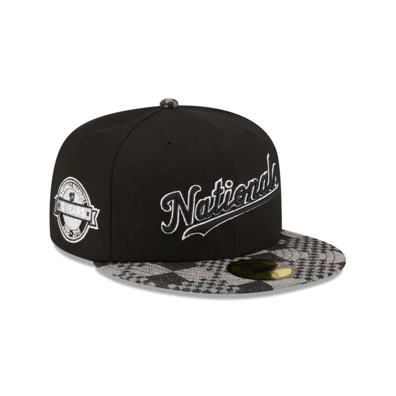 Washington Nationals Pattern Denim 59FIFTY Fitted Hat sold by New Era