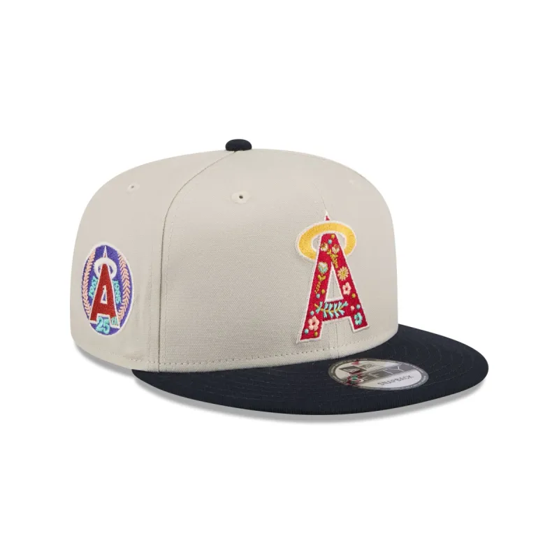 Los Angeles Angels Floral Fill 9FIFTY Snapback Hat sold by New Era