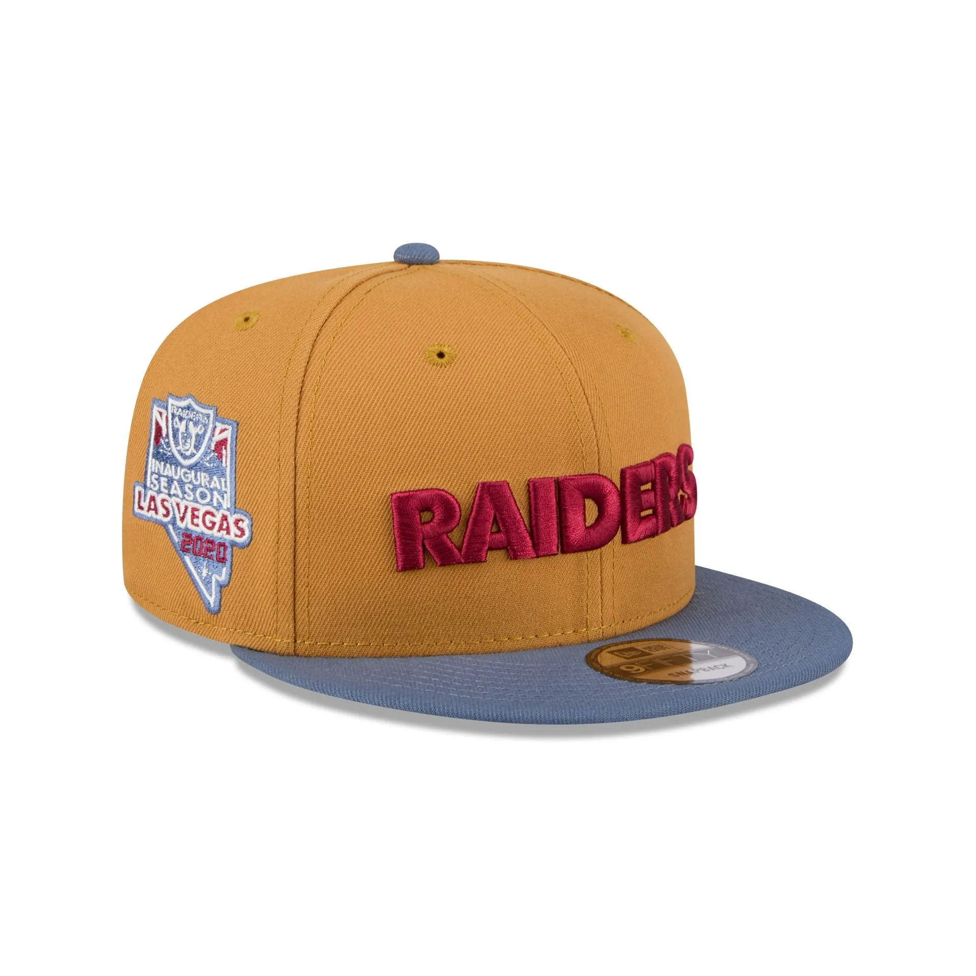Las Vegas Raiders Panama Tan 9FIFTY Snapback Hat sold by New Era