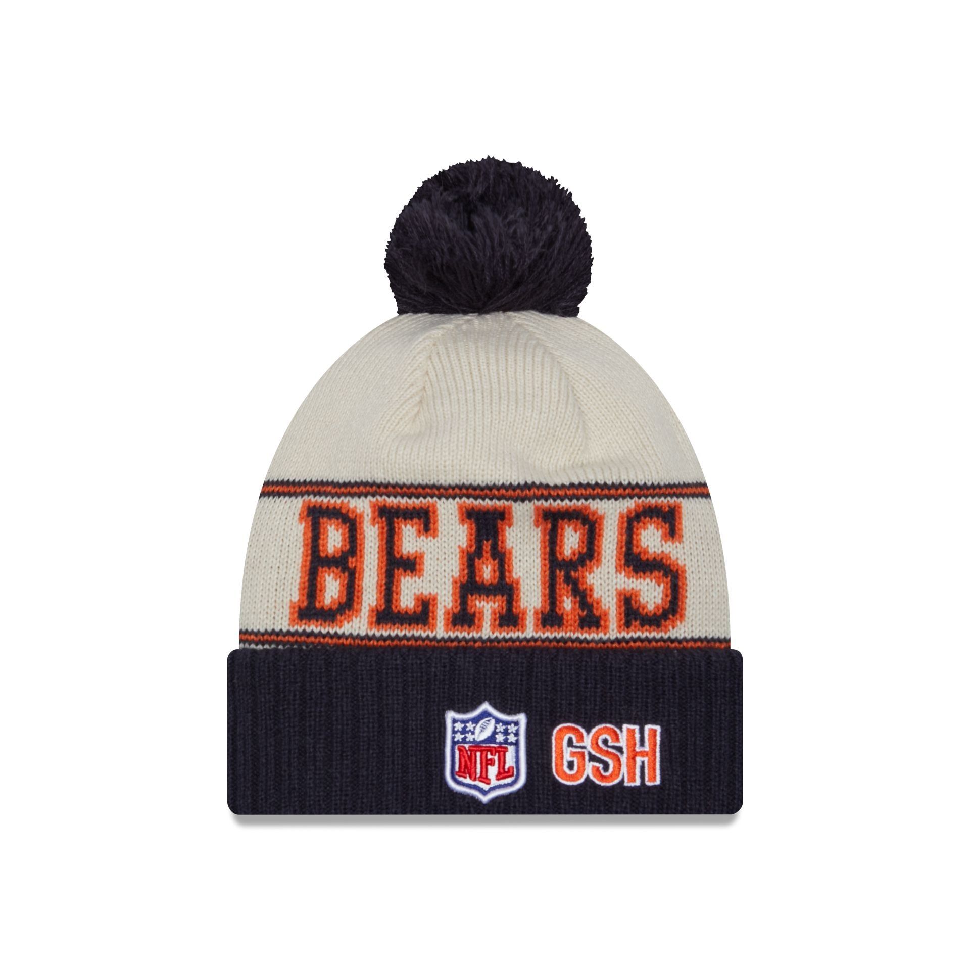 Chicago Bears 2023 Cold Weather Historic Pom Knit Hat sold by New Era product image thumbnail 2